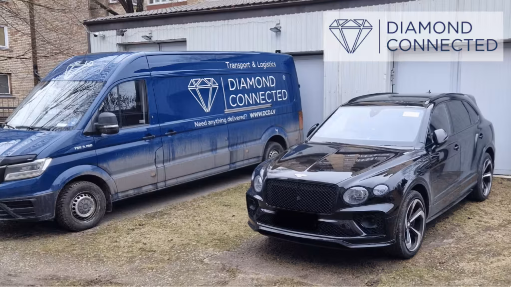 Bentley Bentayga transfers no Rīgas uz Ženēvu ar Diamond Connected